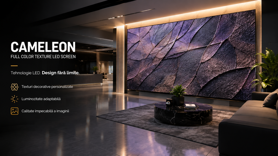 Ecrane LED cu Textură – Soluție Creativa pentru Design Interior și Afișaj Digital